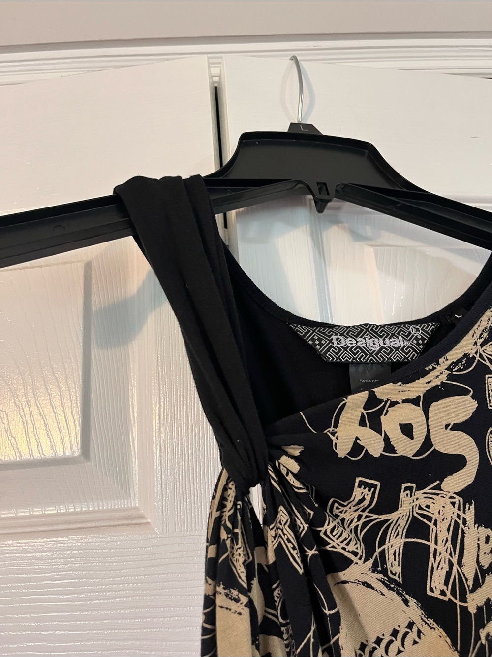 Desigual Sleeveless Graphic Asymmetric Dress